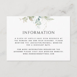 Informationen oder andere, elegante Hochzeiten im  Begleitkarte