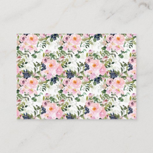 Informationen oder kleine Details Begleitkarte (Rückseite)