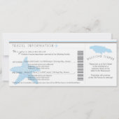 Informationen über den Boarding auf Jamaika-Hochze Einladung (Vorderseite)