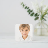 Informationen über Eltern zur LebensmittelAllergie Quadratische Visitenkarte (Stehend Vorderseite)