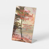 Informationen zu Bed and Breakfast am Strand Sockelschild (Vorderseite)