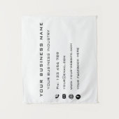 Informationen zu benutzerdefinierten Unternehmen T Wandteppich (Vorderseite)