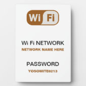 Informationen zu benutzerdefinierten WiFi-Netzwerk Fotoplatte (Vorderseite)