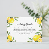 Informationen zu Blätter und Hochzeitsstipps Begleitkarte (Stehend Vorderseite)