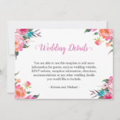 Informationen zu Botanischen Hochzeiten im Wasser Einladung (Vorderseite)