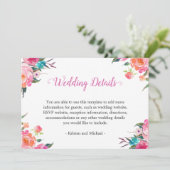 Informationen zu Botanischen Hochzeiten im Wasser Einladung (Stehend Vorderseite)