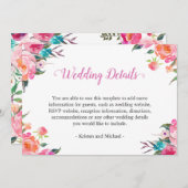 Informationen zu Botanischen Hochzeiten im Wasser Einladung (Vorne/Hinten)