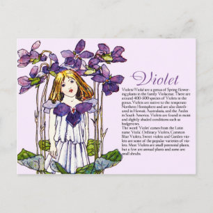 Informationen zu Botany Collector Vintag Violet Gi Postkarte