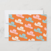 Informationen zu Bright Bold Cowboy Western Einladung (Rückseite)