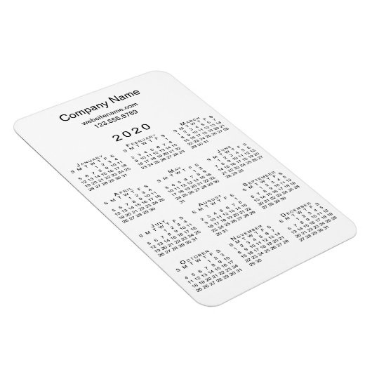 Informationen zu den Namen der Firma in einfachem Magnet (Rechte Seite)