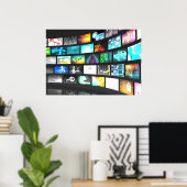 Informationen zu digitalen Multimediatechnologien Poster (Heimbüro)