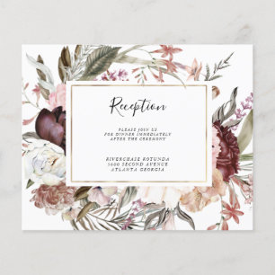 Informationen zu floralen Empfängen einfügen Haus Flyer