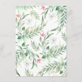 Informationen zu Hochzeiten am Strand Begleitkarte (Rückseite)