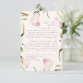 Informationen zu Hochzeiten bei Boho Spring-Wildbl Begleitkarte (Stehend Vorderseite)