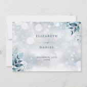 Informationen zu Hochzeiten im Winter Einladung (Rückseite)