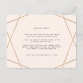 Informationen zu Hochzeiten von Diamond Gemstone M Begleitkarte (Rückseite)