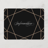 Informationen zu Hochzeiten von Diamond Gemstone M Begleitkarte (Vorderseite)