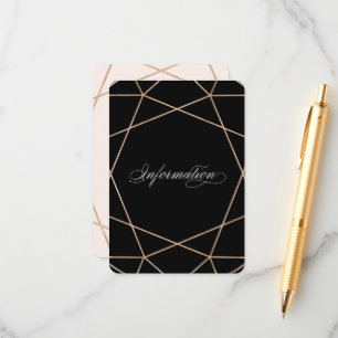 Informationen zu Hochzeiten von Diamond Gemstone M Begleitkarte