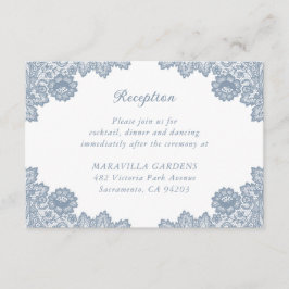 Informationen zu Hochzeitssendungen mit blauem Blu Begleitkarte