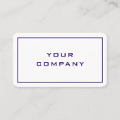 Informationen zu Ihrem Firmennamen Berufliche Visi Visitenkarte (Vorderseite)