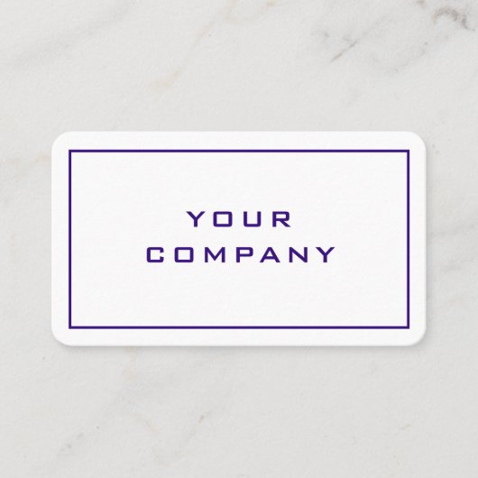 Informationen zu Ihrem Firmennamen Berufliche Visi Visitenkarte (Vorderseite)