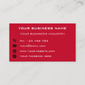 Informationen zu Ihrem Unternehmen Personalisiert Telefonnummerkarte (Rückseite)
