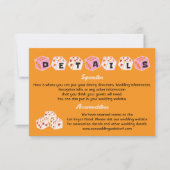 Informationen zu Las Vegas Wedding Funky Dice Einladung (Vorderseite)