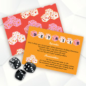 Informationen zu Las Vegas Wedding Funky Dice Einladung