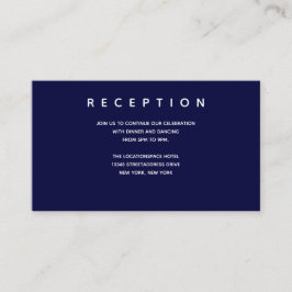 Informationen zu Micro Wedding Dark Blue Small Emp Begleitkarte