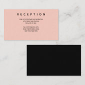 Informationen zu Micro Wedding Pink Black Small Em Begleitkarte (Vorne/Hinten)
