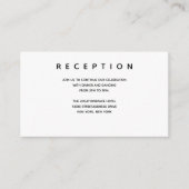 Informationen zu Micro Wedding Schwarz-weiß Small Begleitkarte (Vorderseite)