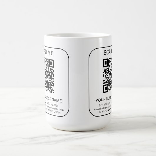 Informationen zu QR-Code für benutzerdefinierte Un Kaffeetasse (Mittel)