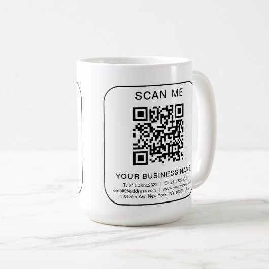 Informationen zu QR-Code für benutzerdefinierte Un Kaffeetasse (VorderseiteRechts)