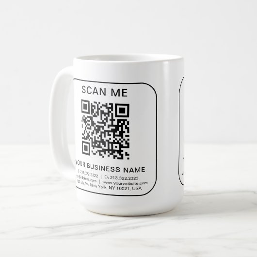 Informationen zu QR-Code für benutzerdefinierte Un Kaffeetasse (Vorderseite Links)