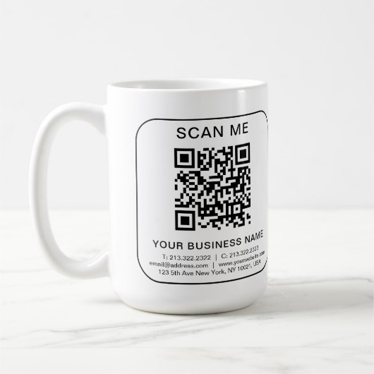 Informationen zu QR-Code für benutzerdefinierte Un Kaffeetasse (Links)