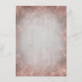 Informationen zu Rose Gold Beach Hochzeiten Begleitkarte (Rückseite)