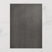 Informationen zu rustikalen weißen Kürbis-Hochzeit Begleitkarte (Rückseite)