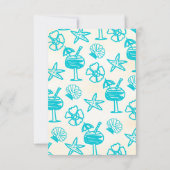 Informationen zu sonnigen tropischen Händen zu Hoc Einladung (Rückseite)