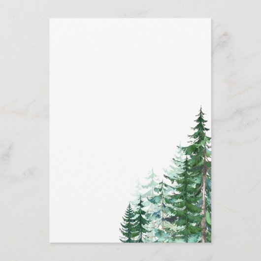 Informationen zu Tree Wedding Unterkünften Begleitkarte (Rückseite)