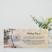 Informationen zu Vintagen Hochzeiten im tropischen Einladung (Stehend Vorderseite)