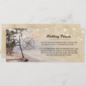 Informationen zu Vintagen Hochzeiten im tropischen Einladung (Vorne/Hinten)