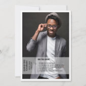 Informationen zum 2. Foto Abschluss einladen Einladung (Vorderseite)