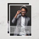 Informationen zum 2. Foto Abschluss einladen Einladung (Vorne/Hinten)