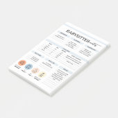 Informationen zum Babysitter Post-it Klebezettel (angewinkelt)