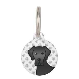 Informationen zum Black Great Dane Niedlich Cartoo Haustiermarke
