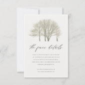 INFORMATIONEN ZUM ELEGANTEN GRAUSILVER FALL AUTUMN EINLADUNG (Vorderseite)