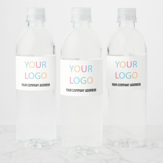 Informationen zum Firmenlogo Wasserflaschenetikett (Flaschen)