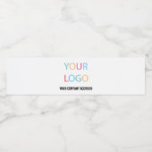 Informationen zum Firmenlogo Wasserflaschenetikett (Einzelnes Label)