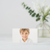 Informationen zum Foto personalisierter Kindernahr Visitenkarte (Stehend Vorderseite)