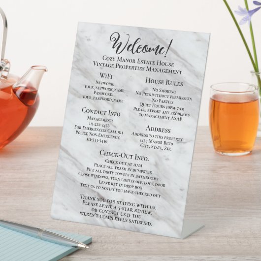 Informationen zum Gästehaus - Ferienvermietung Sockelschild (In Situ)